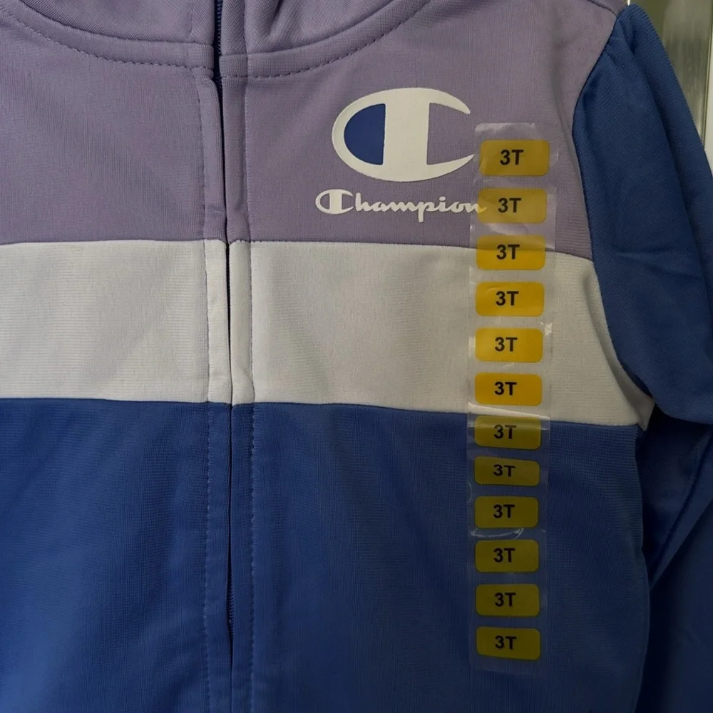 Champion - Girls Purple and White Tracksuit- Size 3T - Picture 3 of 6